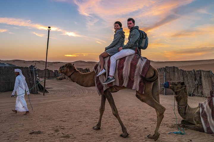 Dubai Evening Desert Safari, Camel Ride, Sandboarding & BBQ Dinner - Image 4
