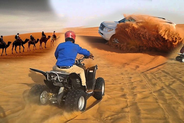 Dubai: Evening Desert Safari + Quad Bike, Dune Bashing & BBQ Dinner  - Image 1