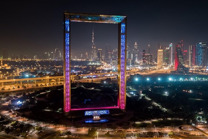 Dubai frame and Dubai Garden Glow tour with private transfers - Image 1