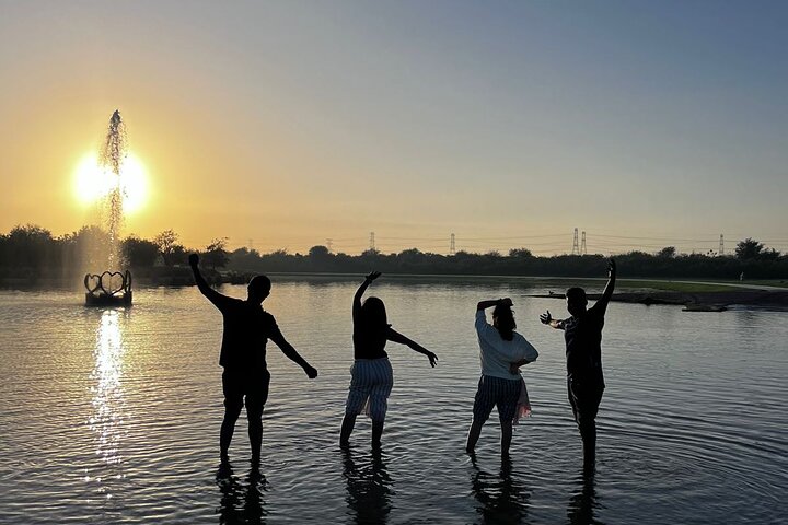 Dubai: Love Lake tent stay With BBQ, Fish Feeding, MusicLight - Image 1