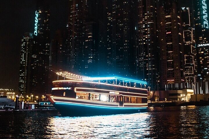 Dubai Marina: 2 Hours Dhow Dinner Cruise with Transfers - Image 1