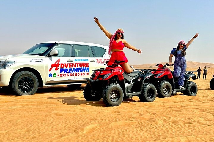 Dubai Premium Red Dunes, Quad Bike, Camel Ride, Sand Surfing & 5* BBQ - Image 1