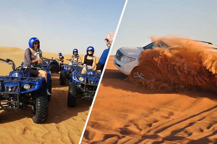 Dubai Red Dune Desert Safari, Sand Boarding, Quad Bike Ride - Image 1