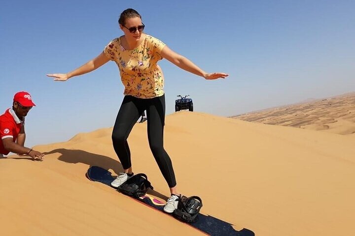 Dubai Self-drive Quad Bike, Sand Boarding, Camel Ride and Refreshments - Image 4