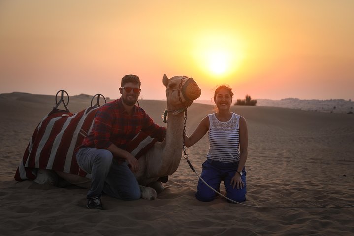Dubai: Sunset Camel Caravan Safari with BBQ Dinner at Al Khayma Camp - Image 2