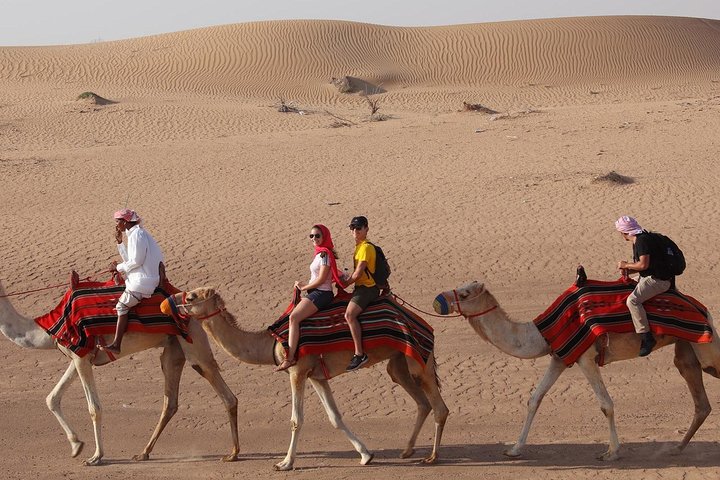 Dubai Sunset Camel Trekking With BBQ Dinner at VIP Camp - Image 3