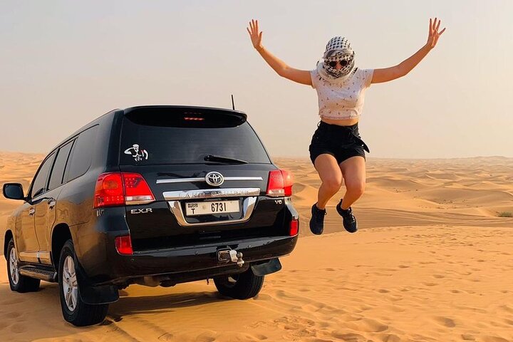 Dubai Tour with 4x4 Dune Bashing,Camel Ride,Sand Boarding and Buffet Dinner  - Image 1