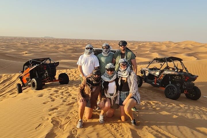 Dubai: Unique MORNING Buggy Red Dunes Safari with Sandboarding and Camel Ride - Image 2