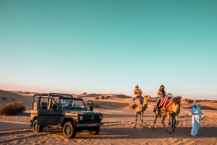 Dubai:Morning Heritage Safari by Vintage G Class & Al Marmoom Bedouin Experience - Image 1