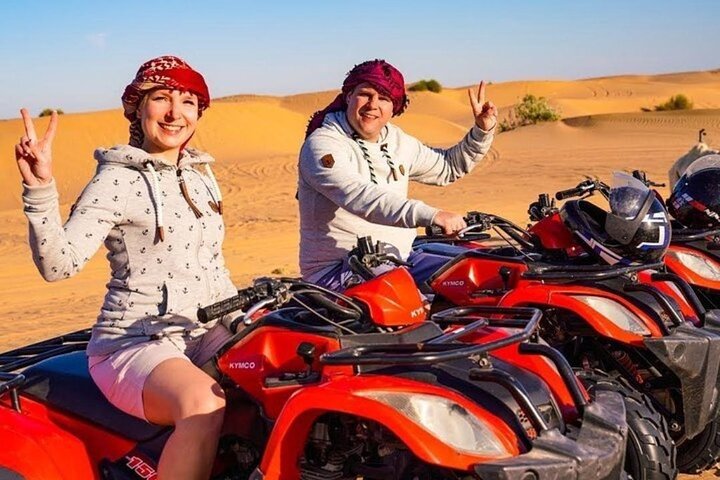 Evening Desert Safari from Dubai with Quad Bike Ride - Image 1