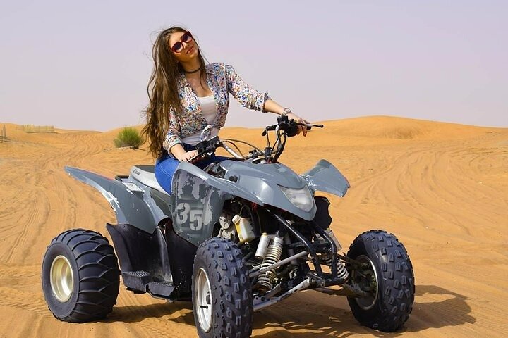 Evening Desert Safari with BBQ Dinner Quad Bike Open Desert - Image 1