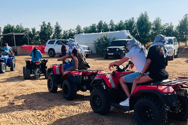 Evening Desert Safari with Quad Bike & BBQ Dinner/ Camel Trekking/ Sand Surfing - Image 4
