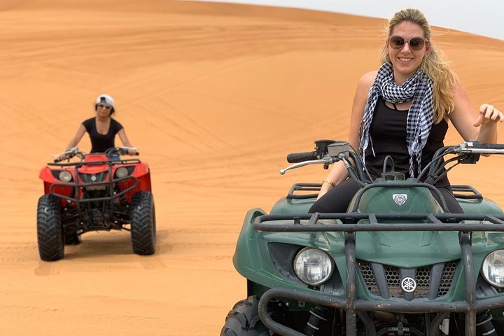 Evening Desert Safari with Quad Bike, Dune Bashing, Entertainments, BBQ Dinner - Image 1