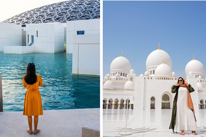 From Dubai: Abu Dhabi Day Tour with Grand Mosque & Louvre Museum  - Image 1