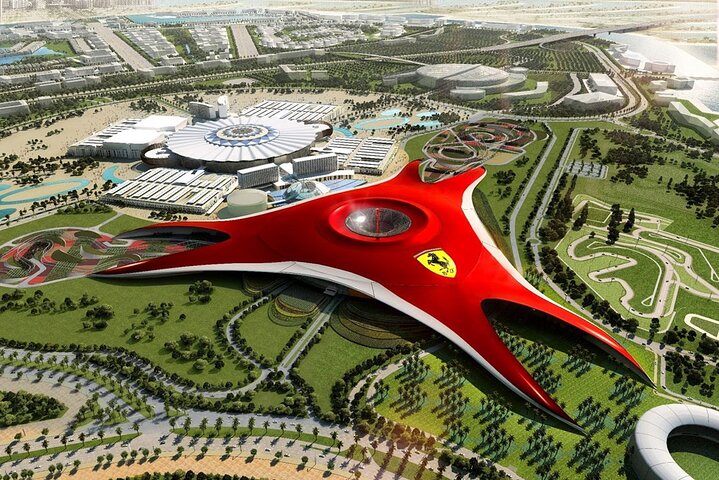 From Dubai: Ferrari World Return Shared Transfer Service - Image 1