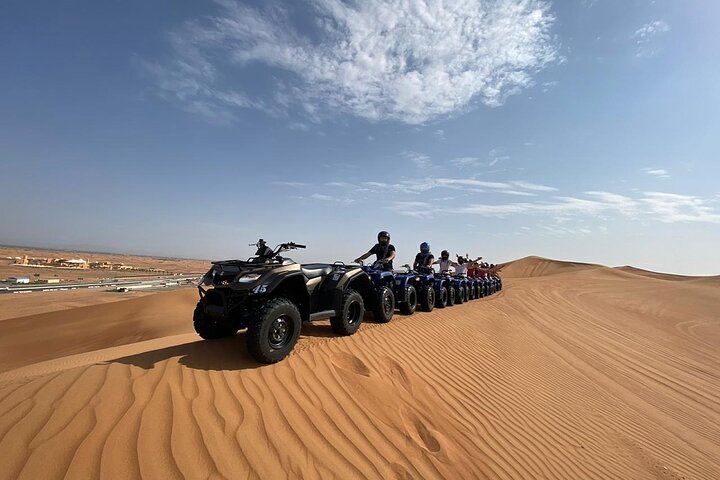Guided Desert Quad Safari with Camelride, BBQ-Dinner and live-Shows - Image 1