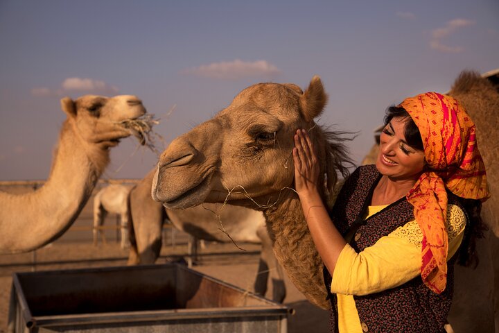 High Red Dunes with Camel Ride, Sandboarding, Falcon Show and VIP BBQ Dinner - Image 5