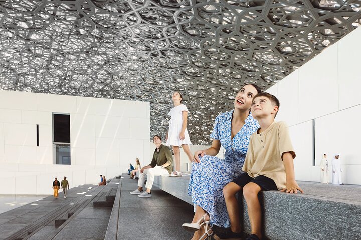 Louvre Museum & Abu Dhabi Grand Mosque Tour in A Private Vehicle - Image 1