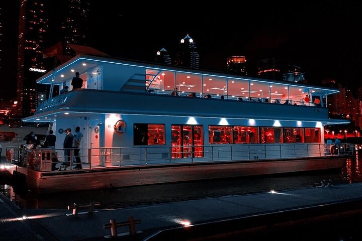  Luxury Glass Boat At Dubai Marina With 2-Hour Cruise+ Dinner + live shows - Image 2