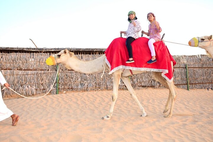  Morning Camel Trekking Over the Red Sand Dunes - Image 1
