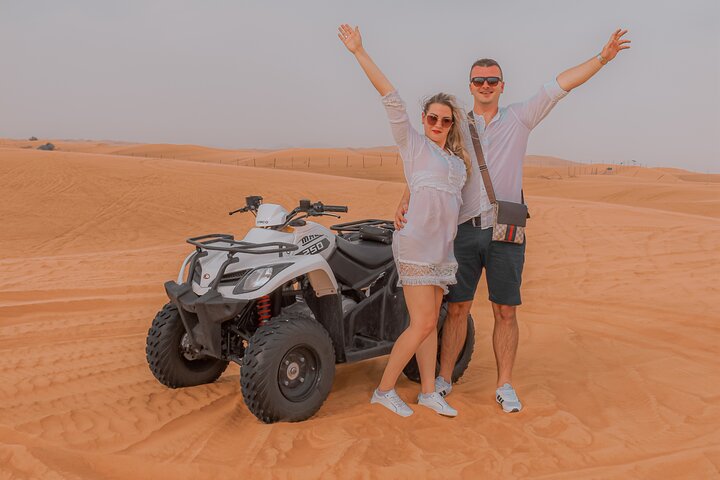Morning Desert Excursion with Quad Bike Camel Ride & Sandboard  - Image 1