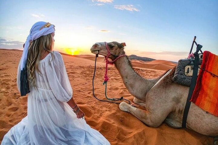 Morning Desert Safari, 25-Minutes Quad Bike and 20-Minutes Camel Ride - Image 1