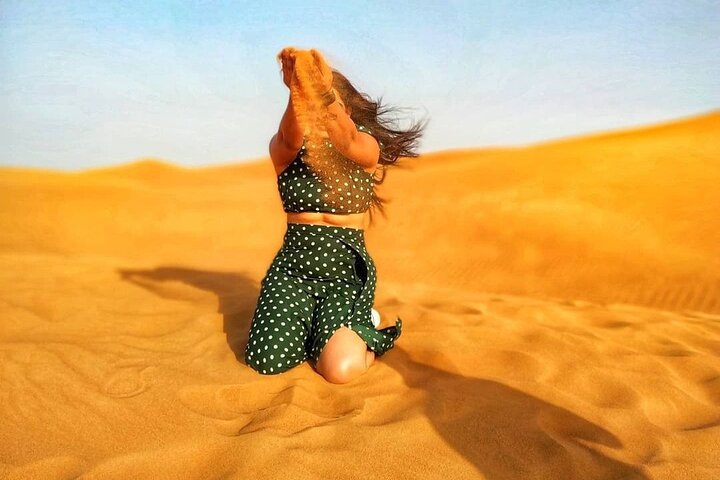 Morning Desert Safari Tour, Sand Boarding, camel riding on red Dunes  - Image 4