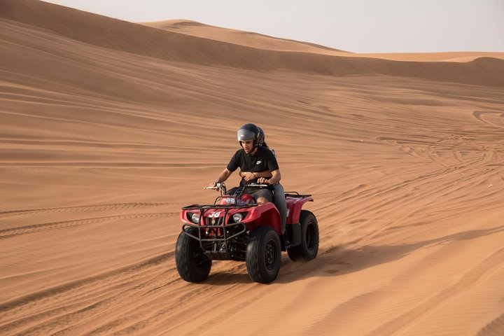 Morning Dubai Quad Bike with Sand boarding and Camel ride  - Image 5