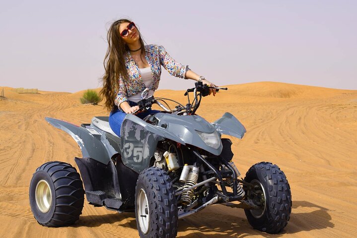 Morning Quad Biking & Red Sand Desert Safari , Camel Ride, Sand Boarding  - Image 1
