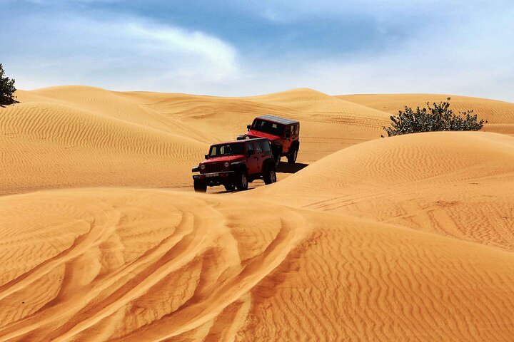 Overnight Dubai Desert Camping- Camel and 4x4 Safari with BBQ and Belly Dance - Image 4