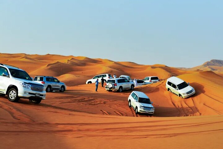 Overnight Red Dunes Desert Safari - Dune Bashing, BBQ Dinner & Morning Breakfast - Image 1