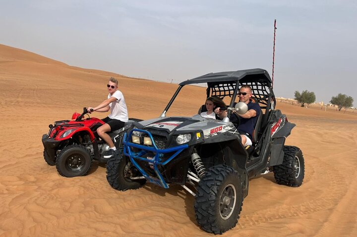 Premium Desert Excursion 1 Hour Quad bike Camel ride BBQ Dinner - Image 5