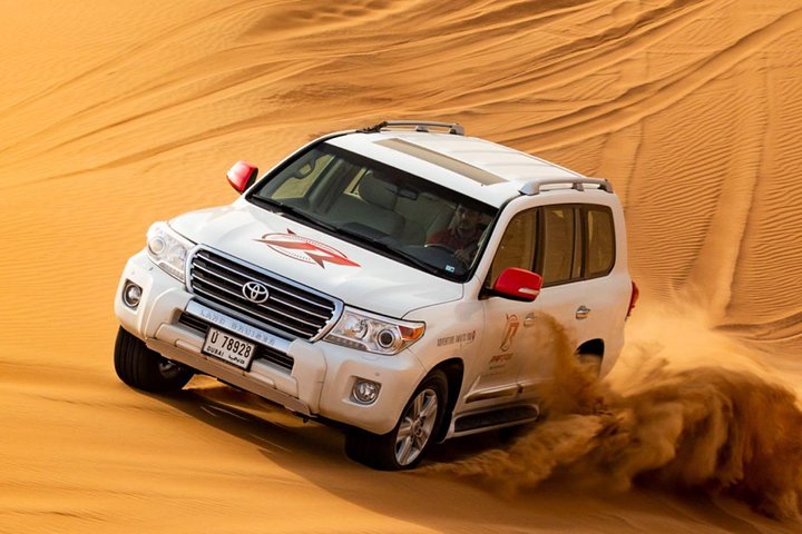Premium Desert Safari, Live BBQ Dinner, Sandboarding & Camel Ride (Private car) - Image 2