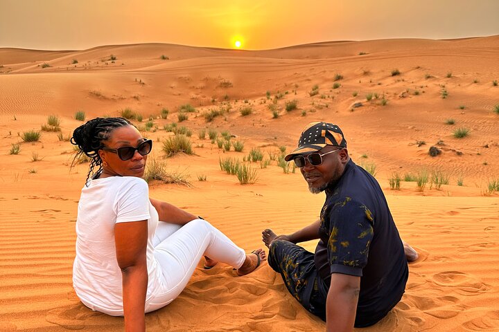 Private Desert Excursion Camel Ride Sandboard & Buffet BBQ Dinner - Image 1