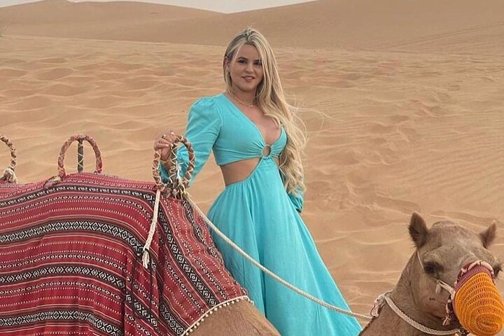 Private Desert Safari, Sand Board, Camel Ride & BBQ Dinner - Image 1