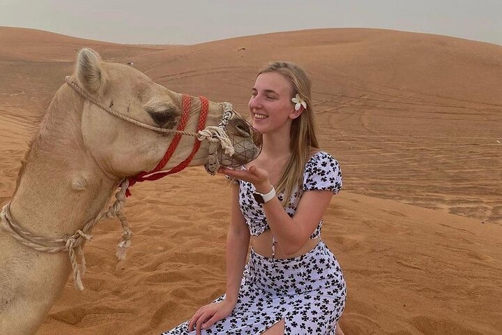 Private Desert Safari, Sand Board, Camel Ride & BBQ Dinner - Image 3
