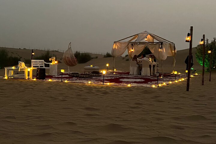 Private Desert Safari Tent Setup in Dubai - Image 1