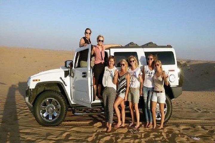 Private Dubai Afternoon Desert Safari with Belly Dancing, Tanoura Show, and BBQ - Image 1
