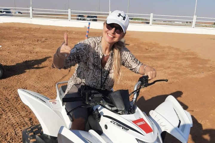Private Morning Desert Safari with Quad bike and Camel ride - Image 1