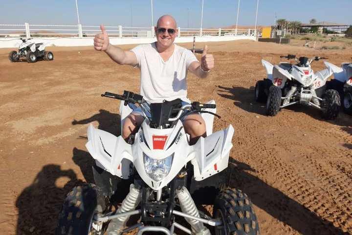 Private Morning Desert Safari with Quad bike and Camel ride - Image 3