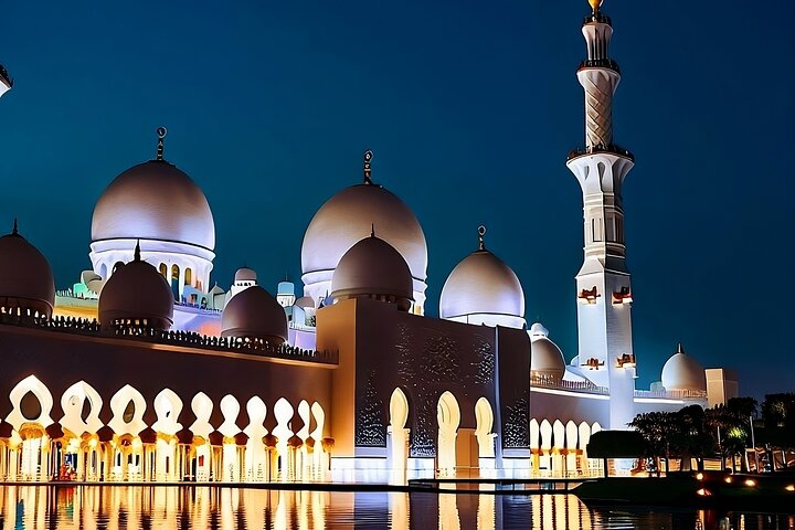 Private Night Tour to Sheikh Zayed Mosque in Abu Dhabi - Image 1
