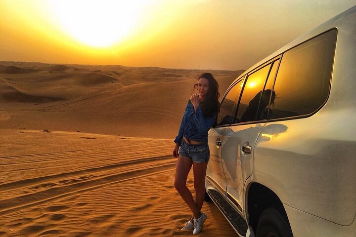Red Dune 4x4 Desert Safari with Camel ride & BBQ Dinner - Image 2
