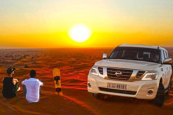 Red Dune Desert Safari & Quad Bike, BBQ Dinner. Camel Ride, Sandboarding - Image 1