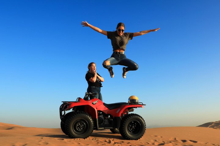 Red Dunes Quad Bike, Camel Ride+Sand Surfing, BBQ Dinner @ VIP CAMP - Image 1