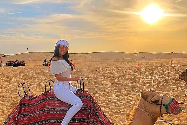Sun Downer Desert Safari With Camel Trekking, BBQ and Buffet Dinner - Image 2