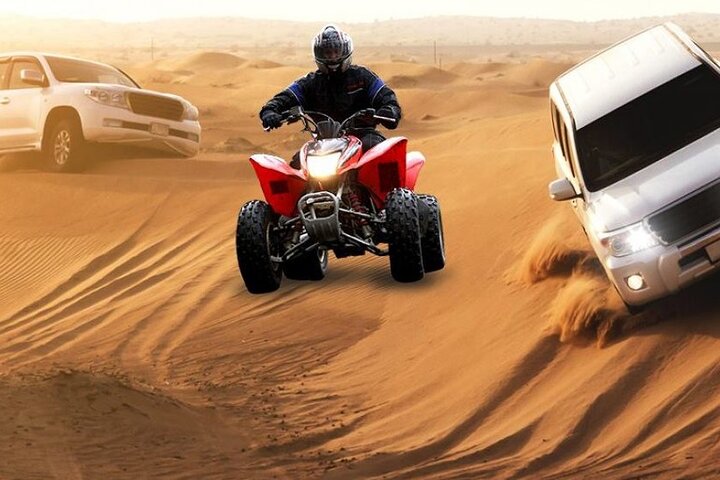 Sunrise Desert Safari With Quad Bike and Camel ride - Image 5