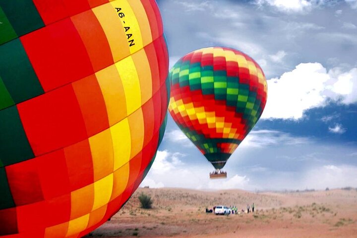Sunrise Hot Air Balloon Ride in Dubai with Breakfast, Camel ride, and More - Image 1