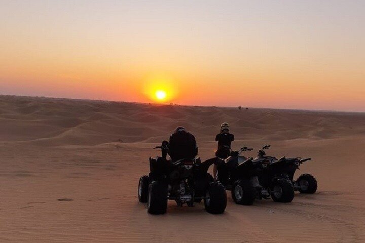 Sunset Quad Bike Safari With Camel Trek, Live Shows and Dinner - Image 1