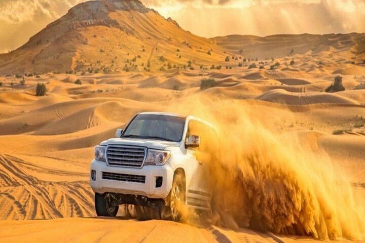 Thrilling Desert Safari Dubai Adventure with Sand Boarding and Barbecue Dinner - Image 2