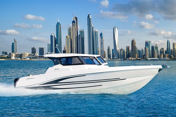 Yachting in Dubai: Book 36 ft Yacht Charter up to 10 people - Image 1